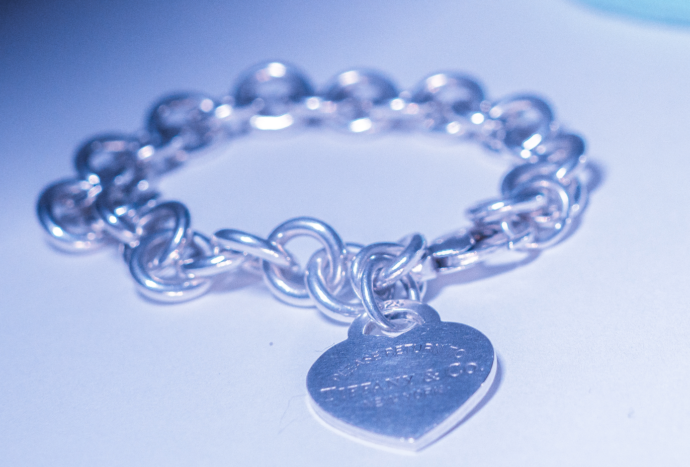 Tiffany & Co. Silver Return to Tiffany Heart Tag Bracelet