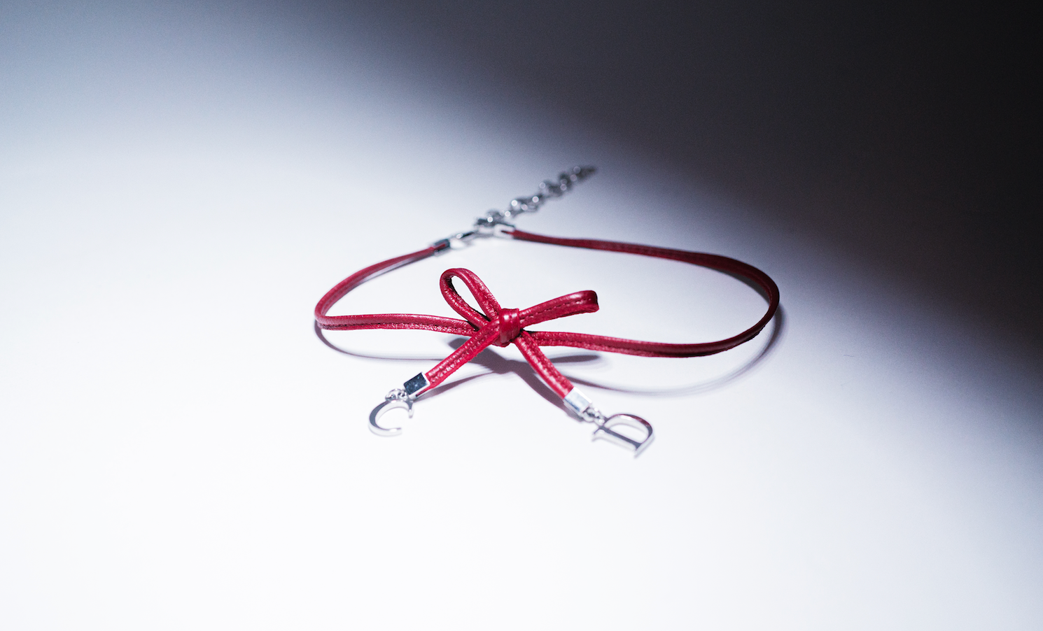 Christian Dior Logo Bow Choker