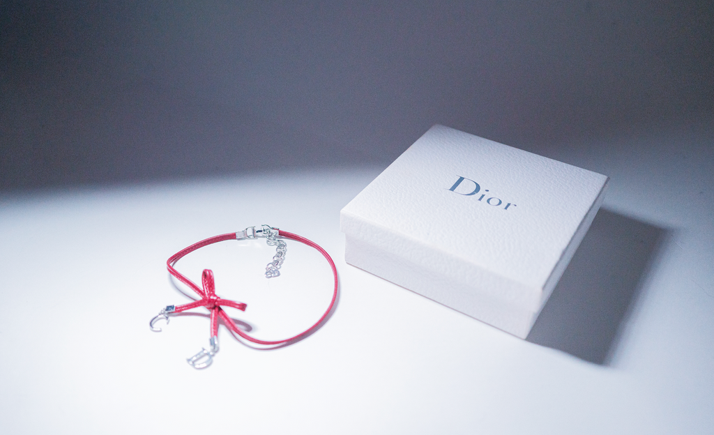 Christian Dior Logo Bow Choker