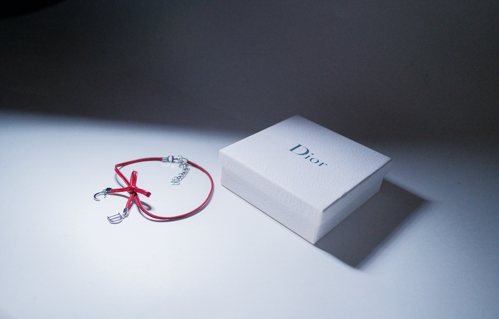Christian Dior Logo Bow Choker
