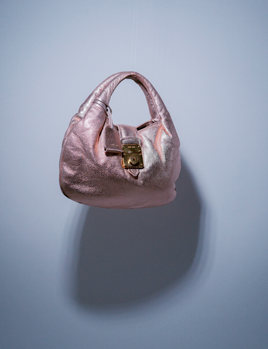 Miu Miu Puff Rose Gold Metallic Bag
