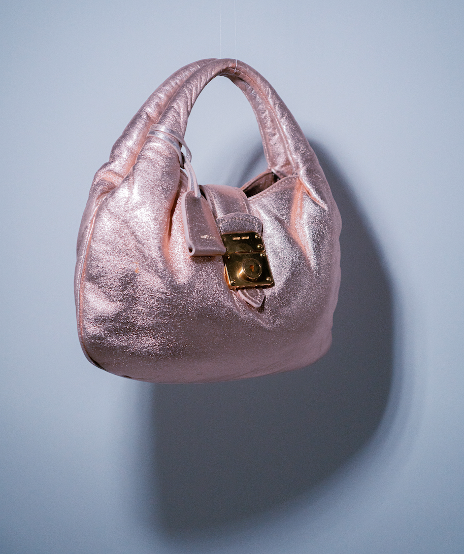 Miu Miu Puff Rose Gold Metallic Bag