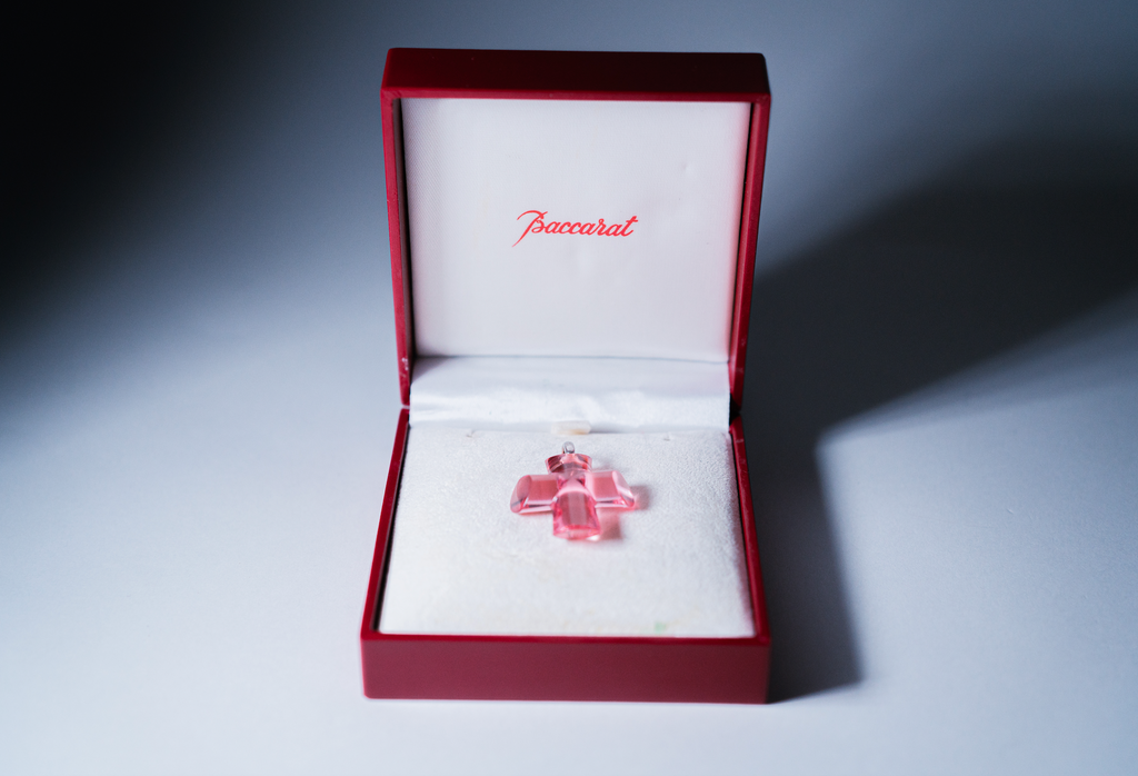 Baccarat Crystal Cross Pendant