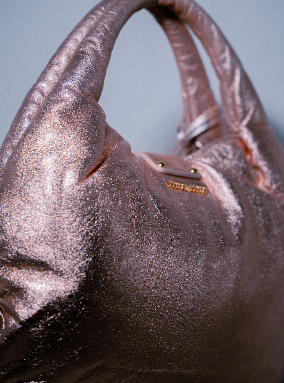 Miu Miu Puff Rose Gold Metallic Bag