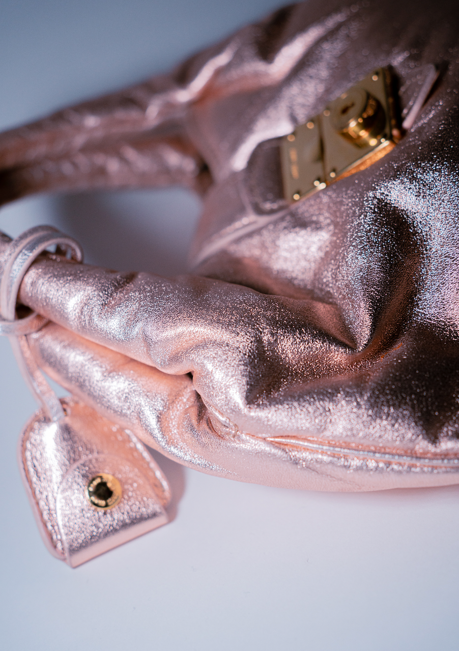 Miu Miu Puff Rose Gold Metallic Bag