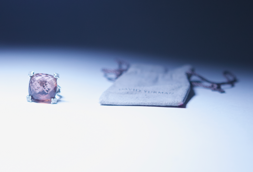 David Yurman Morganite Cushion On Point Ring