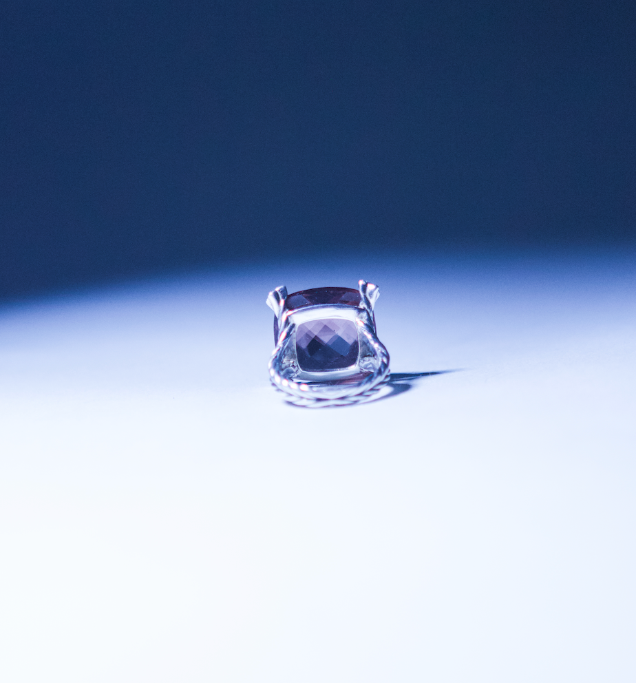 David Yurman Morganite Cushion On Point Ring