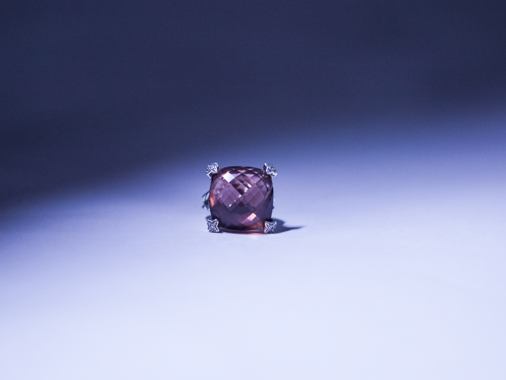 David Yurman Morganite Cushion On Point Ring