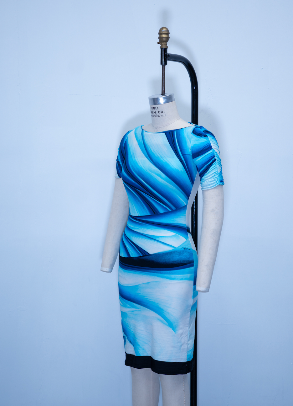 Roberto Cavalli Watercolour Print Dress