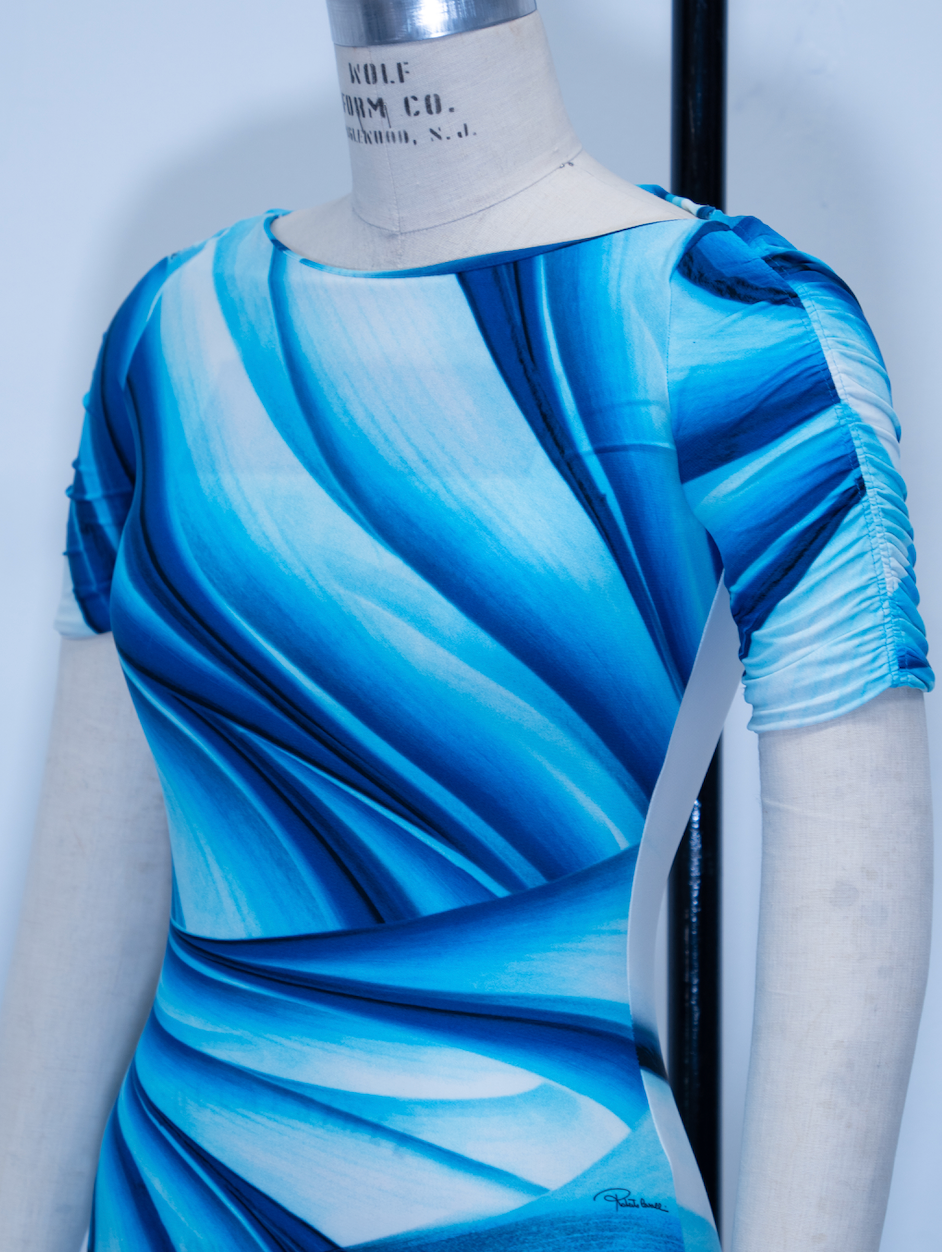 Roberto Cavalli Watercolour Print Dress