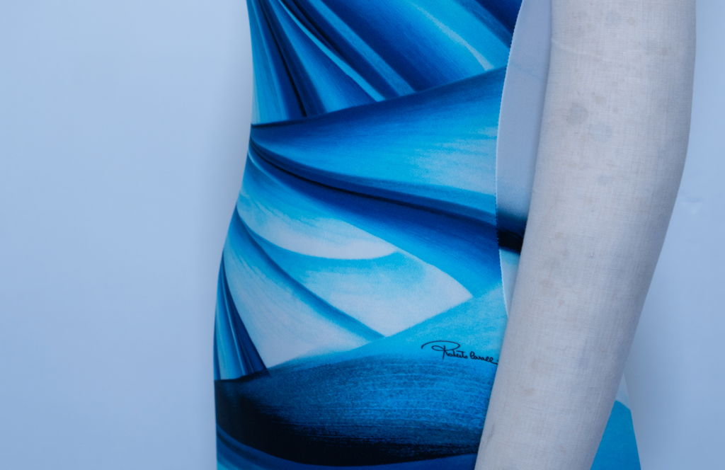 Roberto Cavalli Watercolour Print Dress