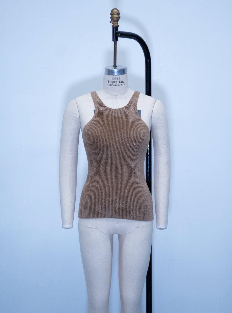 Helmut Lang Chenille Tank Top