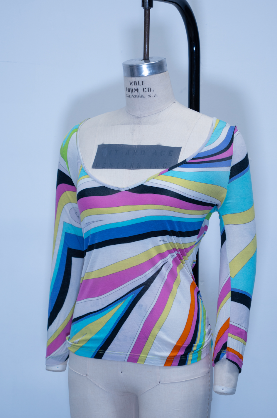 Emilio Pucci 3/4 Sleeve Top