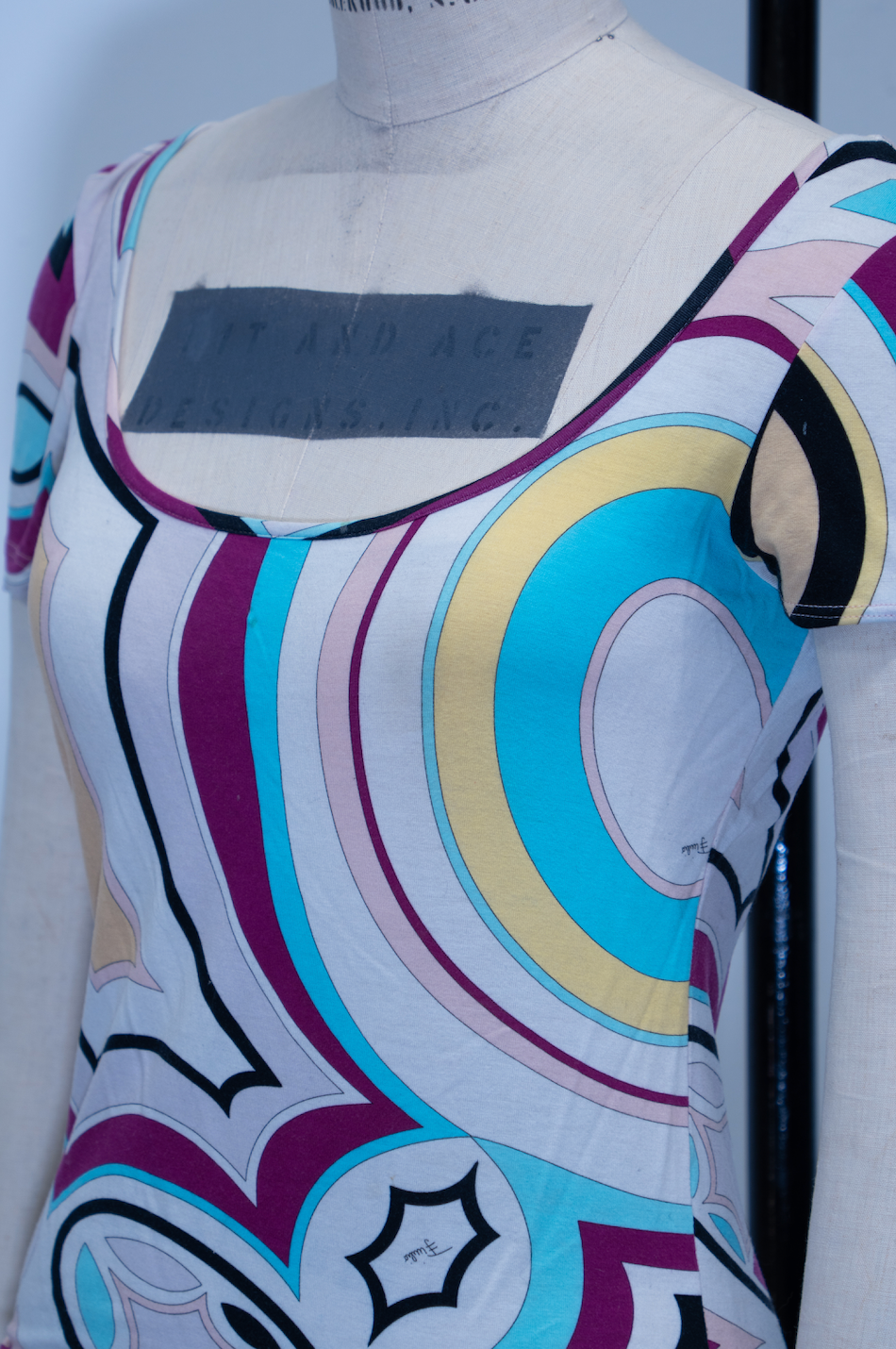 Emilio Pucci Short Sleeve Pucci Print Top