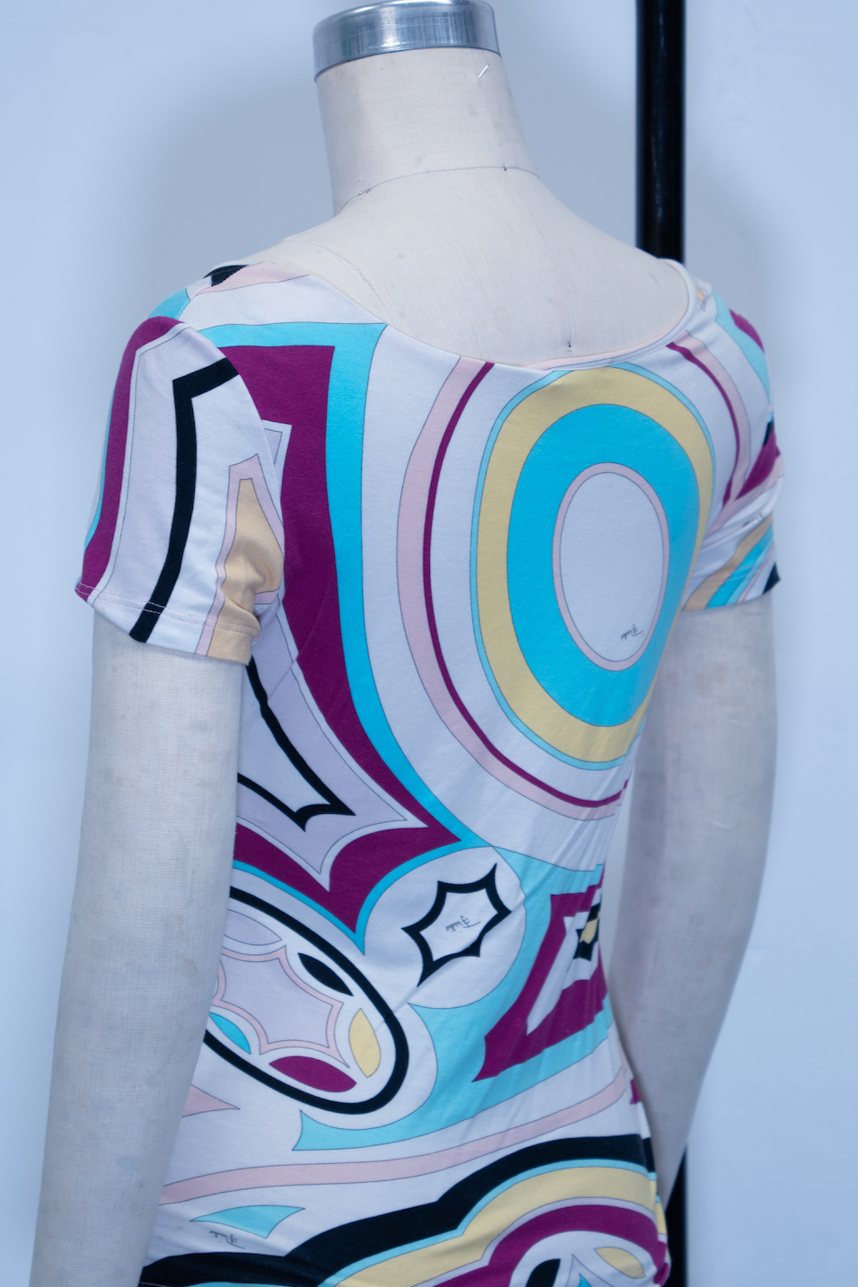 Emilio Pucci Short Sleeve Pucci Print Top