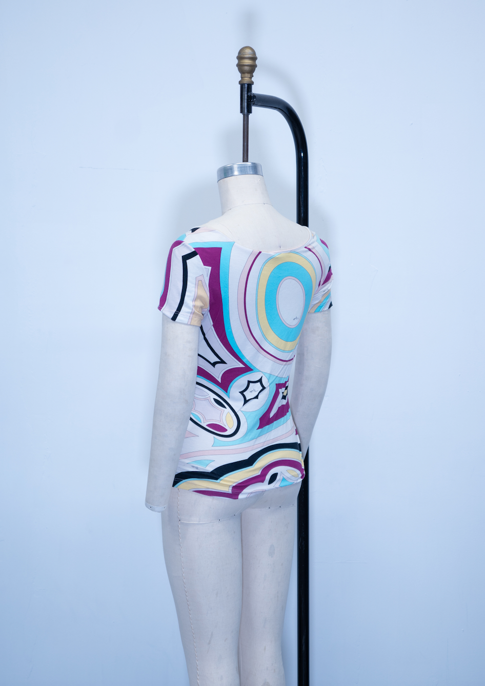 Emilio Pucci Short Sleeve Pucci Print Top