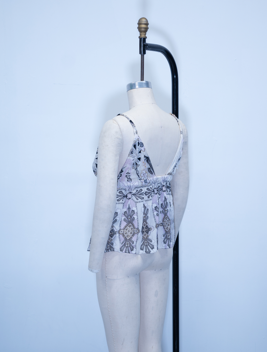 Roberto Cavalli Silk Printed Top