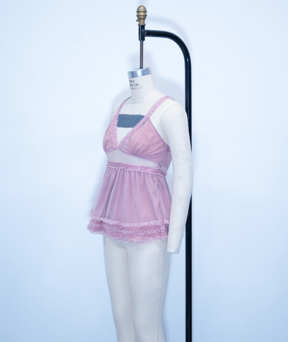Jean Paul Gaultier Mesh Layered Tank Top