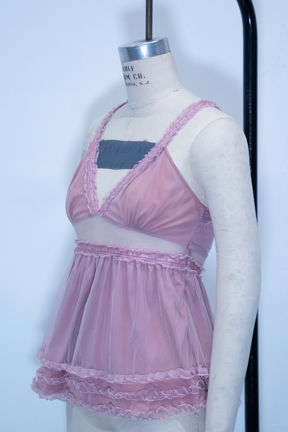 Jean Paul Gaultier Mesh Layered Tank Top