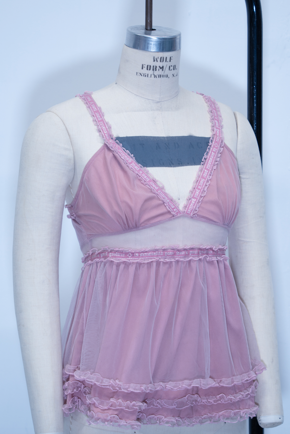 Jean Paul Gaultier Mesh Layered Tank Top