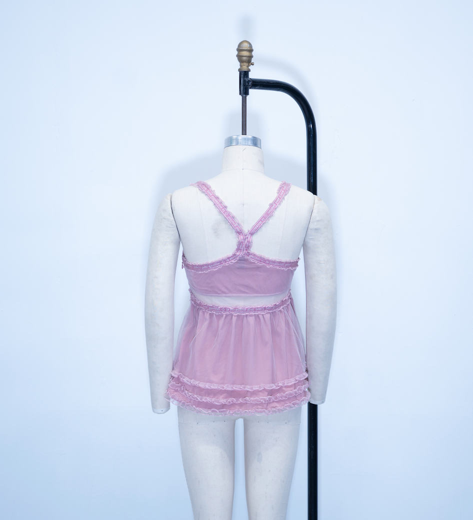 Jean Paul Gaultier Mesh Layered Tank Top