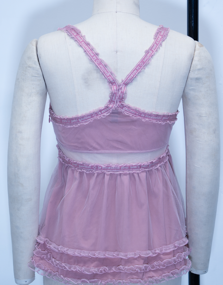 Jean Paul Gaultier Mesh Layered Tank Top