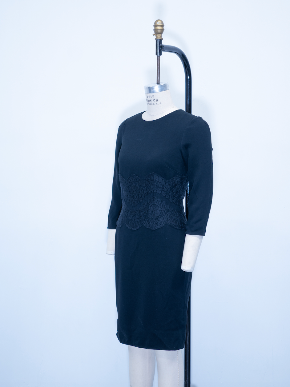 Dolce & Gabbana Lace Bodice Shift Dress