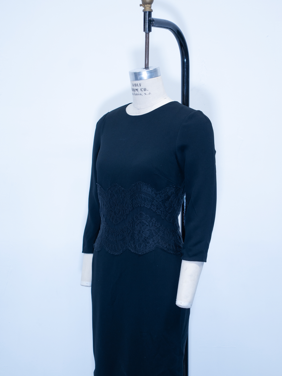 Dolce & Gabbana Lace Bodice Shift Dress