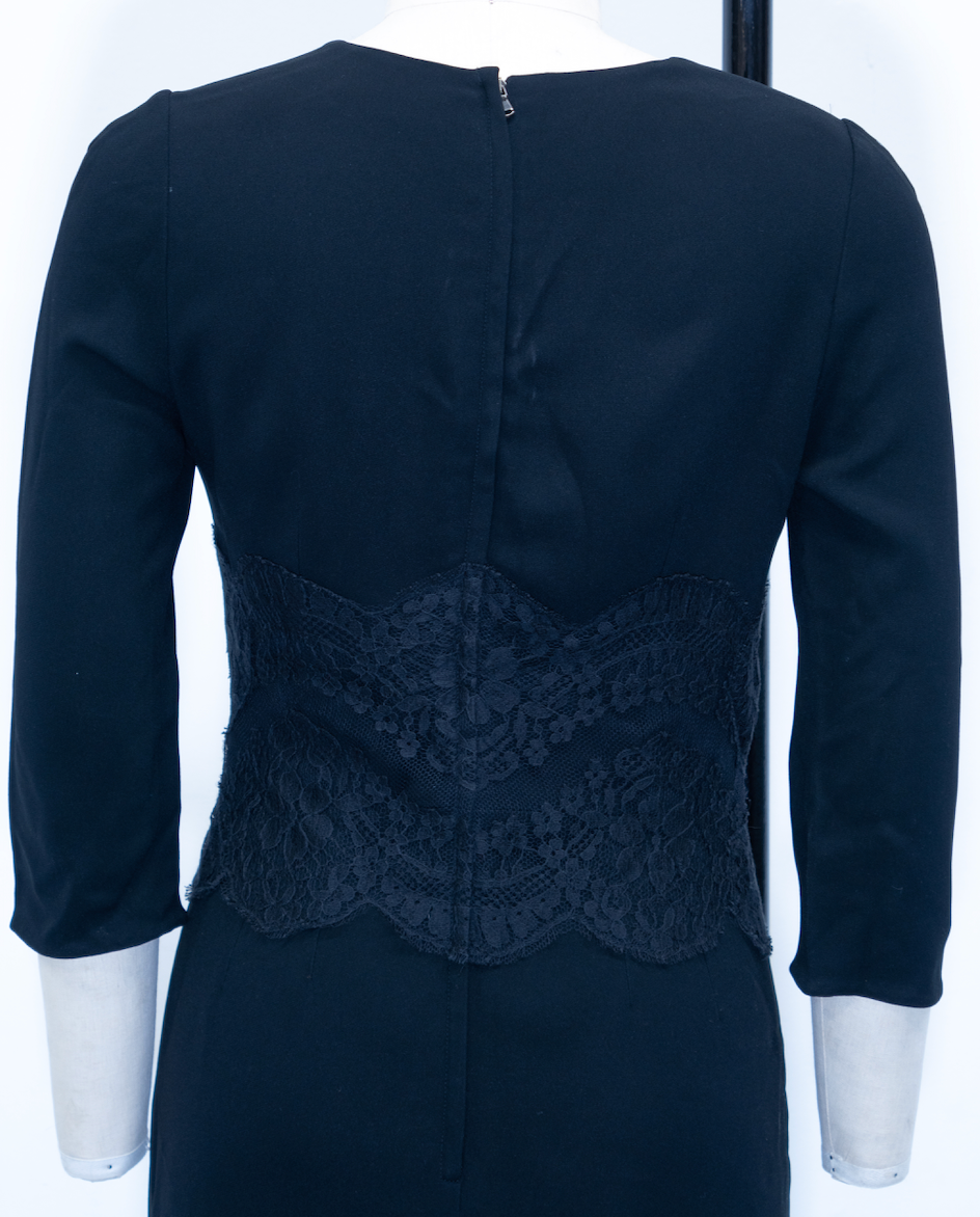 Dolce & Gabbana Lace Bodice Shift Dress