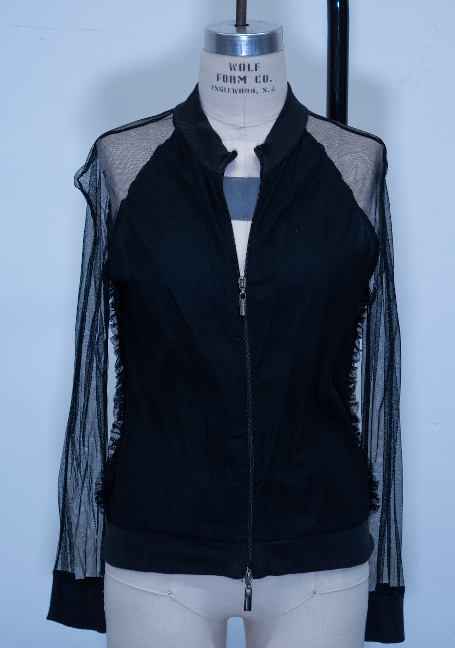 Jean Paul Gaultier Mesh Zip Up Jacket