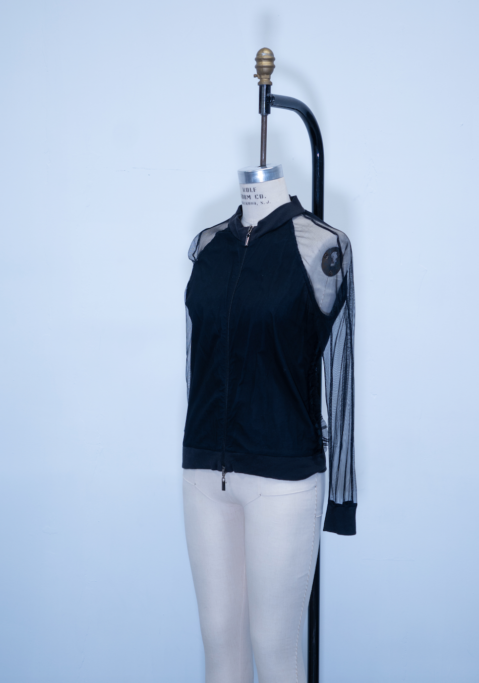Jean Paul Gaultier Mesh Zip Up Jacket