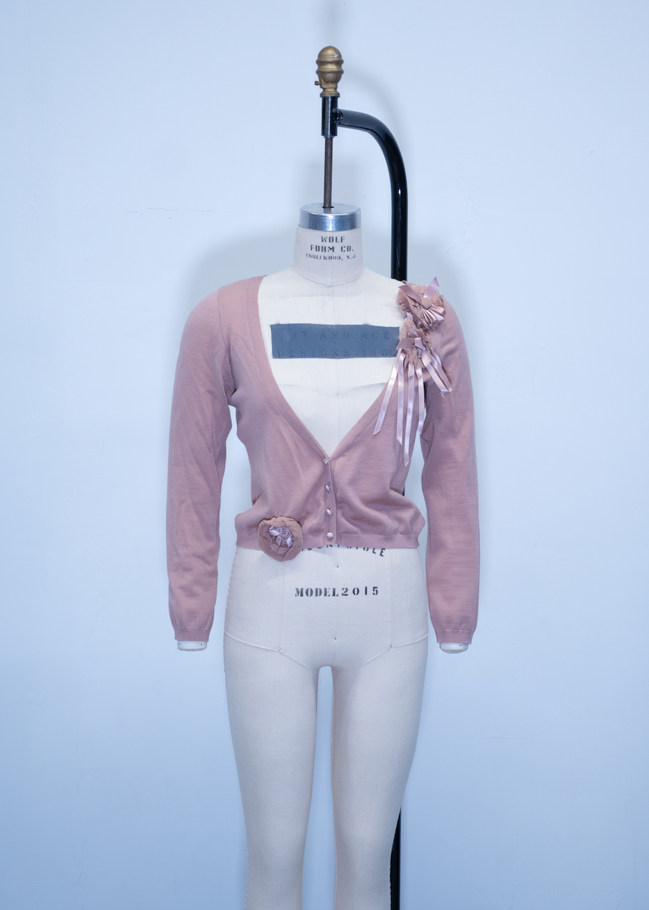 Moschino Cheap & Chic Ribbon Applique Cardigan