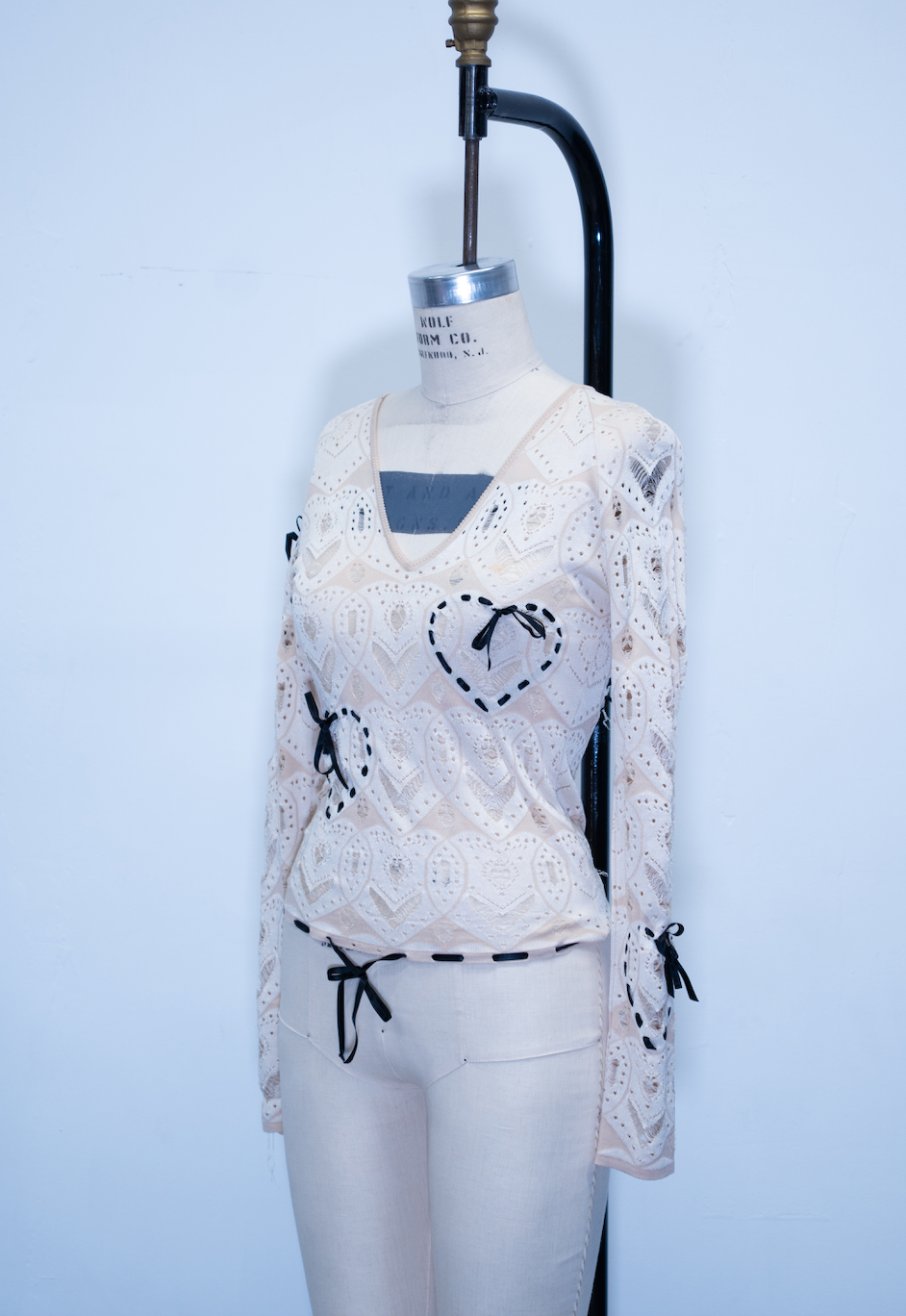 John Galliano Bow Knit Top