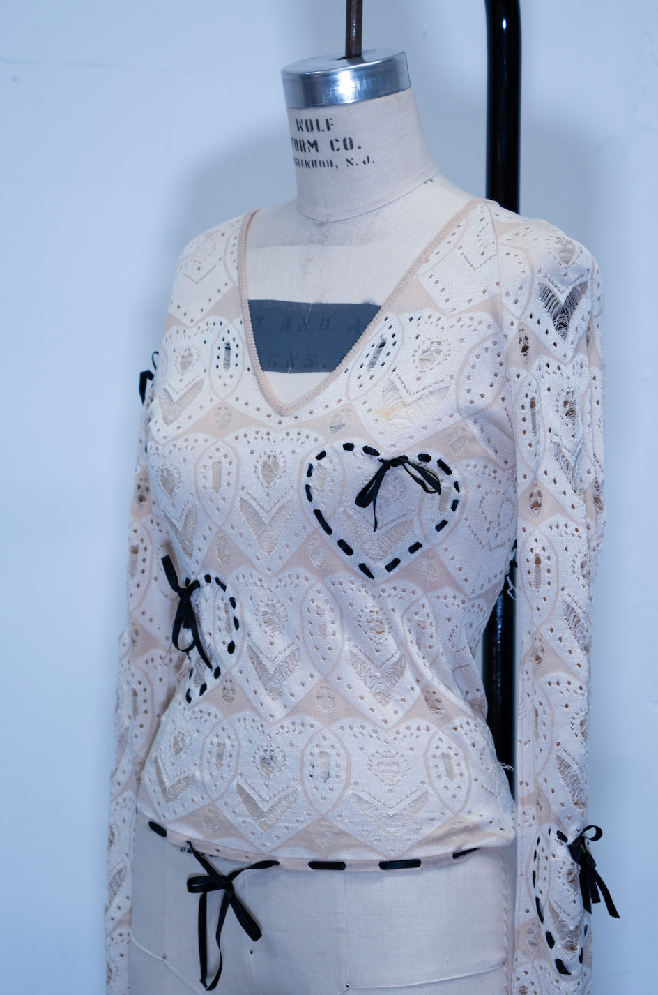 John Galliano Bow Knit Top