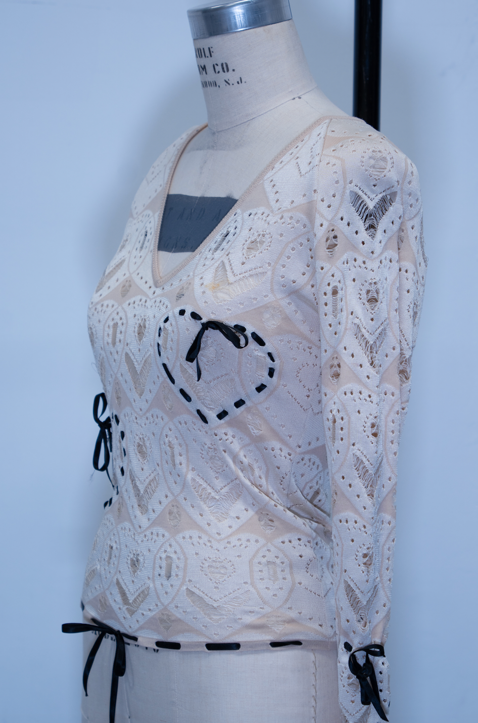 John Galliano Bow Knit Top