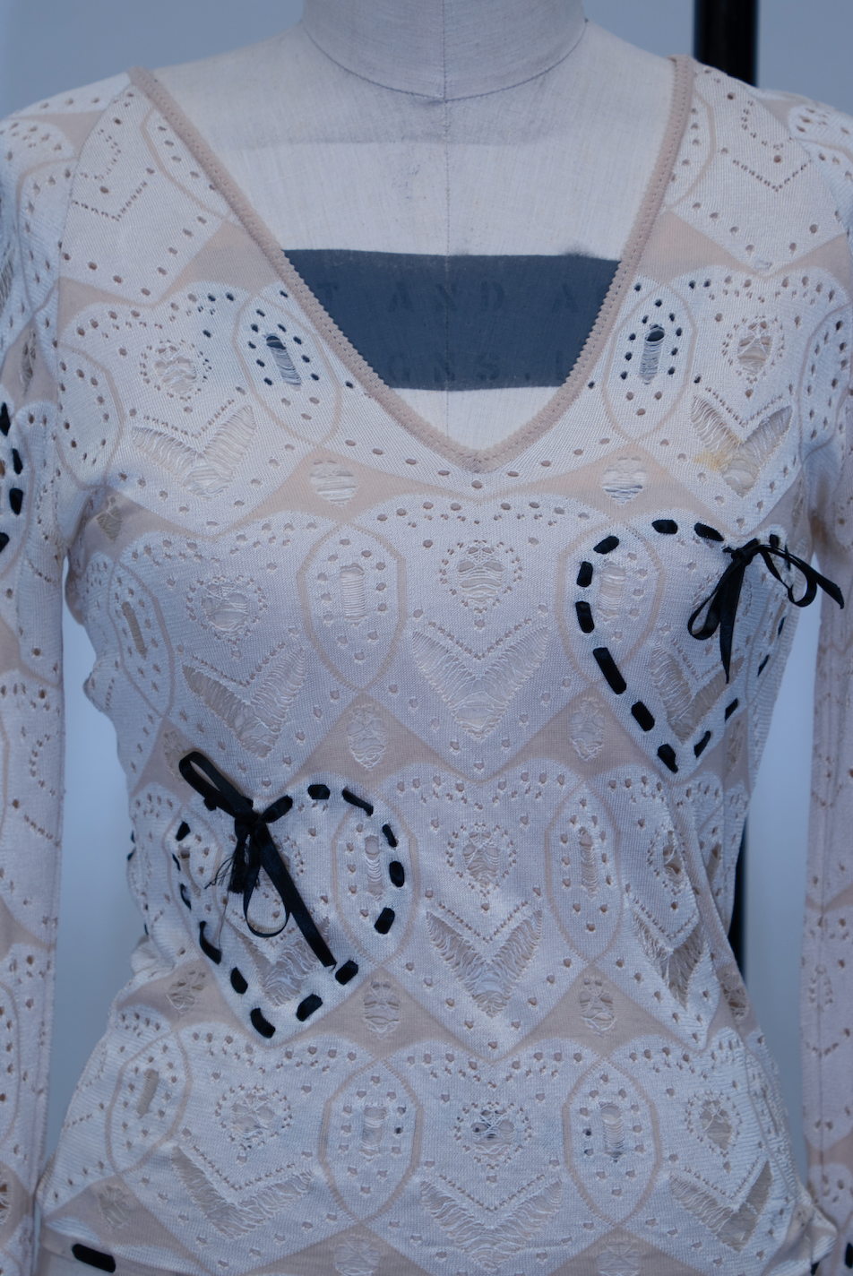 John Galliano Bow Knit Top