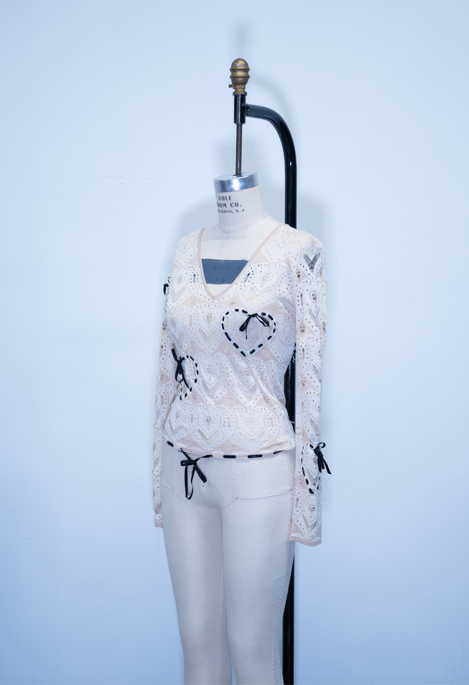 John Galliano Bow Knit Top