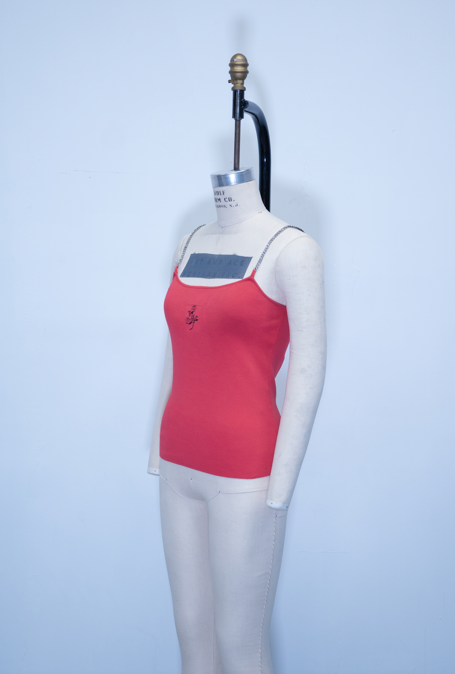 Alyx Rhinestone Strap Knit Tank Top