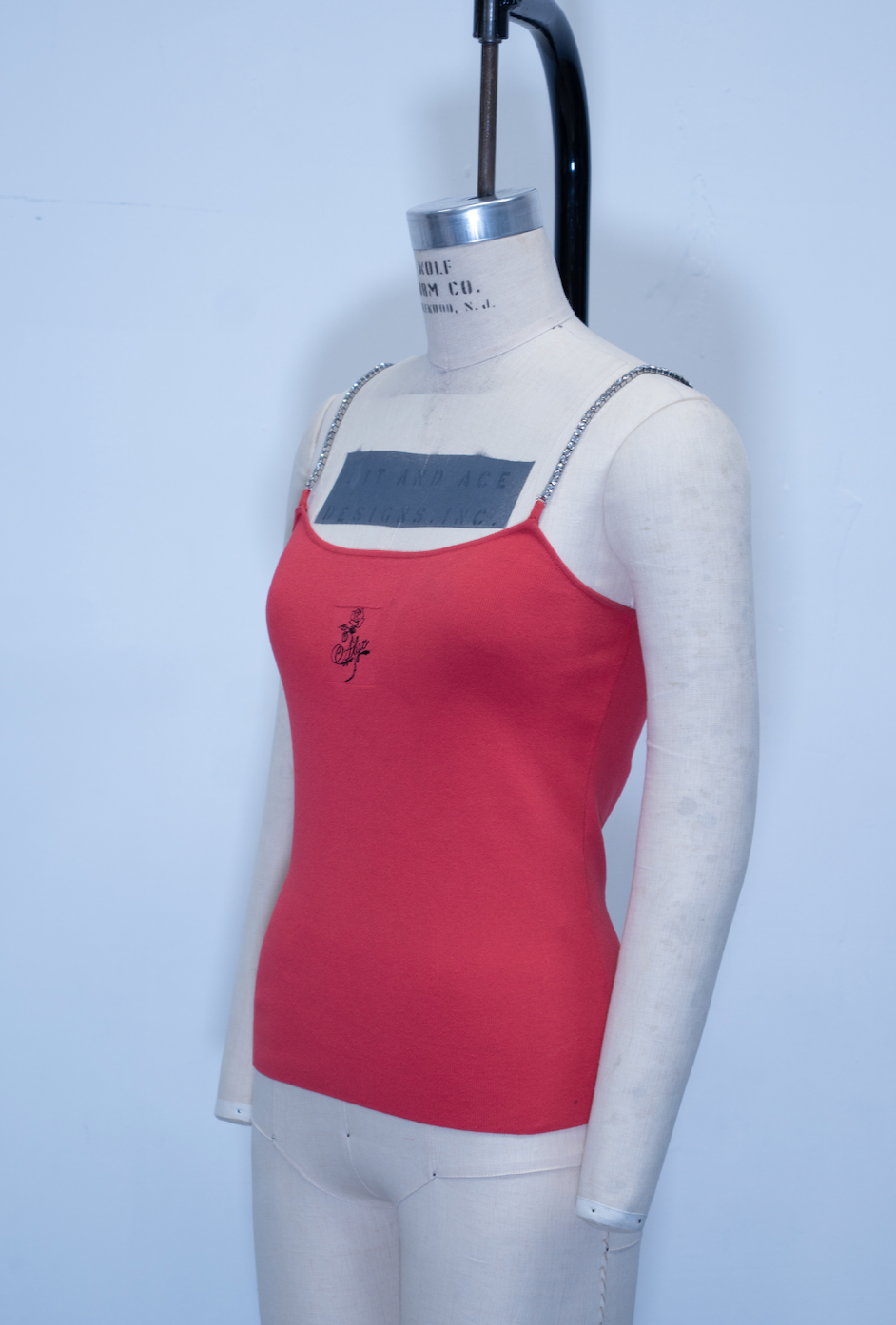 Alyx Rhinestone Strap Knit Tank Top