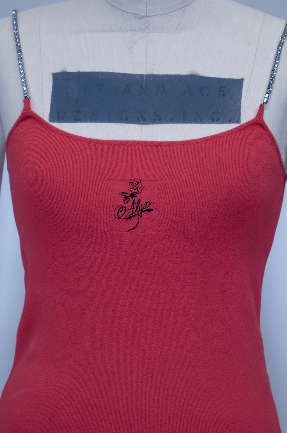 Alyx Rhinestone Strap Knit Tank Top
