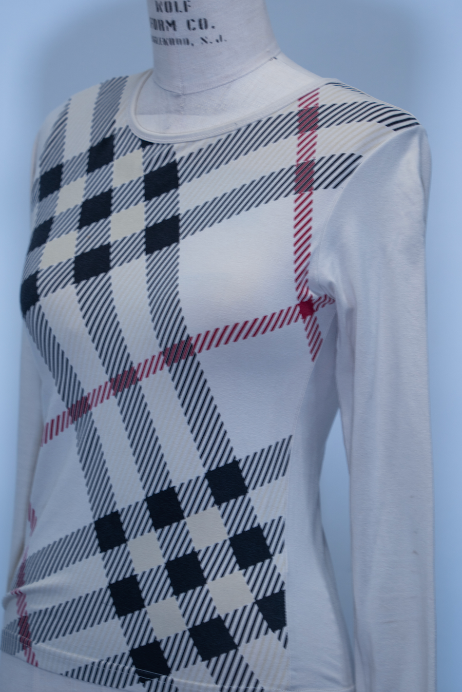 Burberry Novacheck Long Sleeve Top