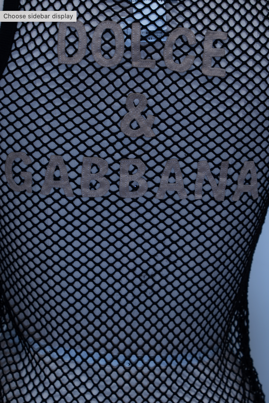 Dolce & Gabbana Fishnet Mesh Tank Top