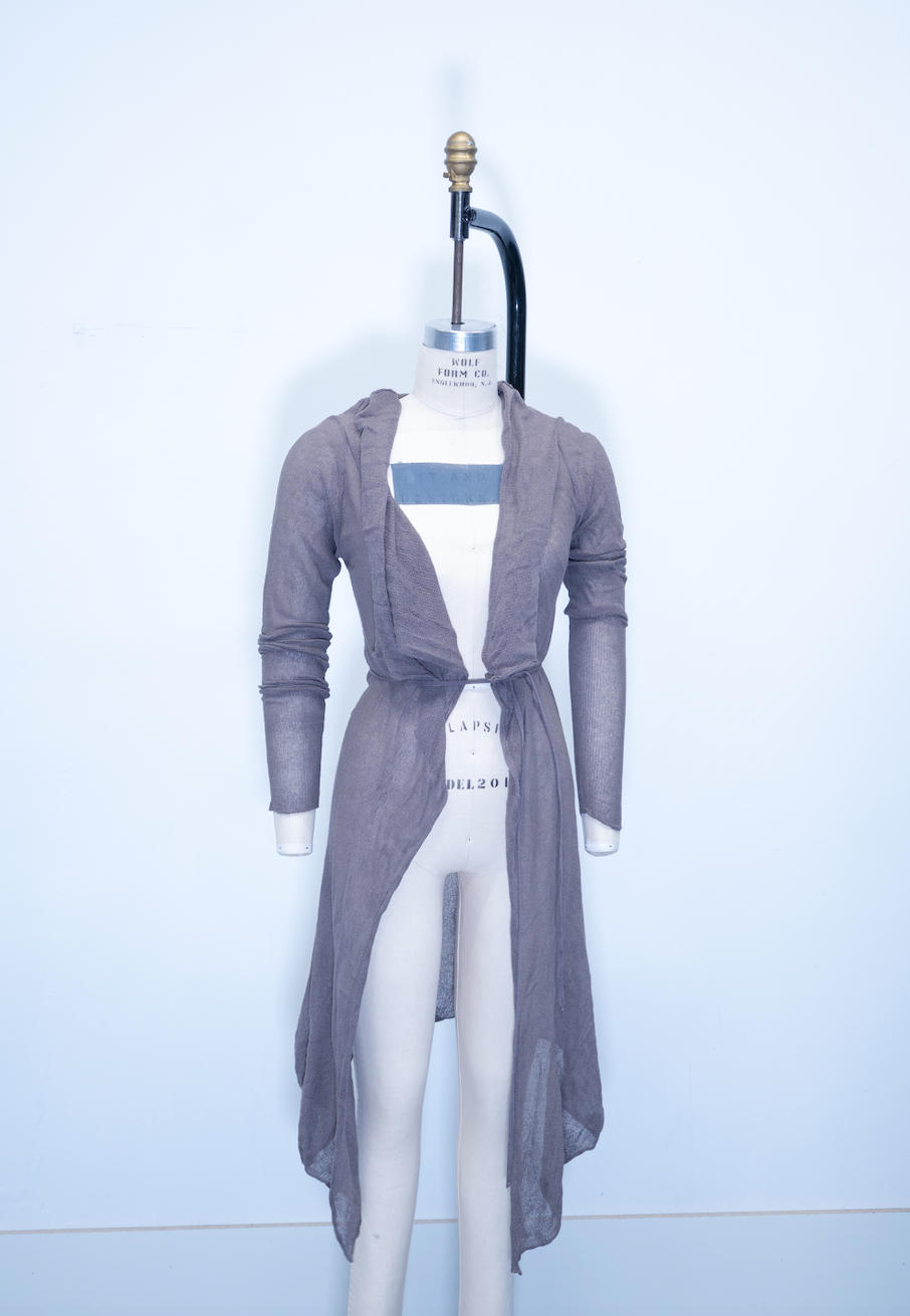 Sarah Pacini Long Sheer Knit Cardigan