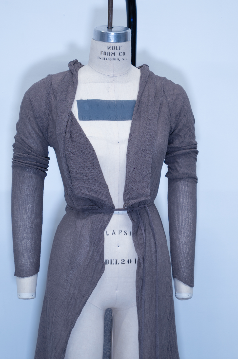 Sarah Pacini Long Sheer Knit Cardigan