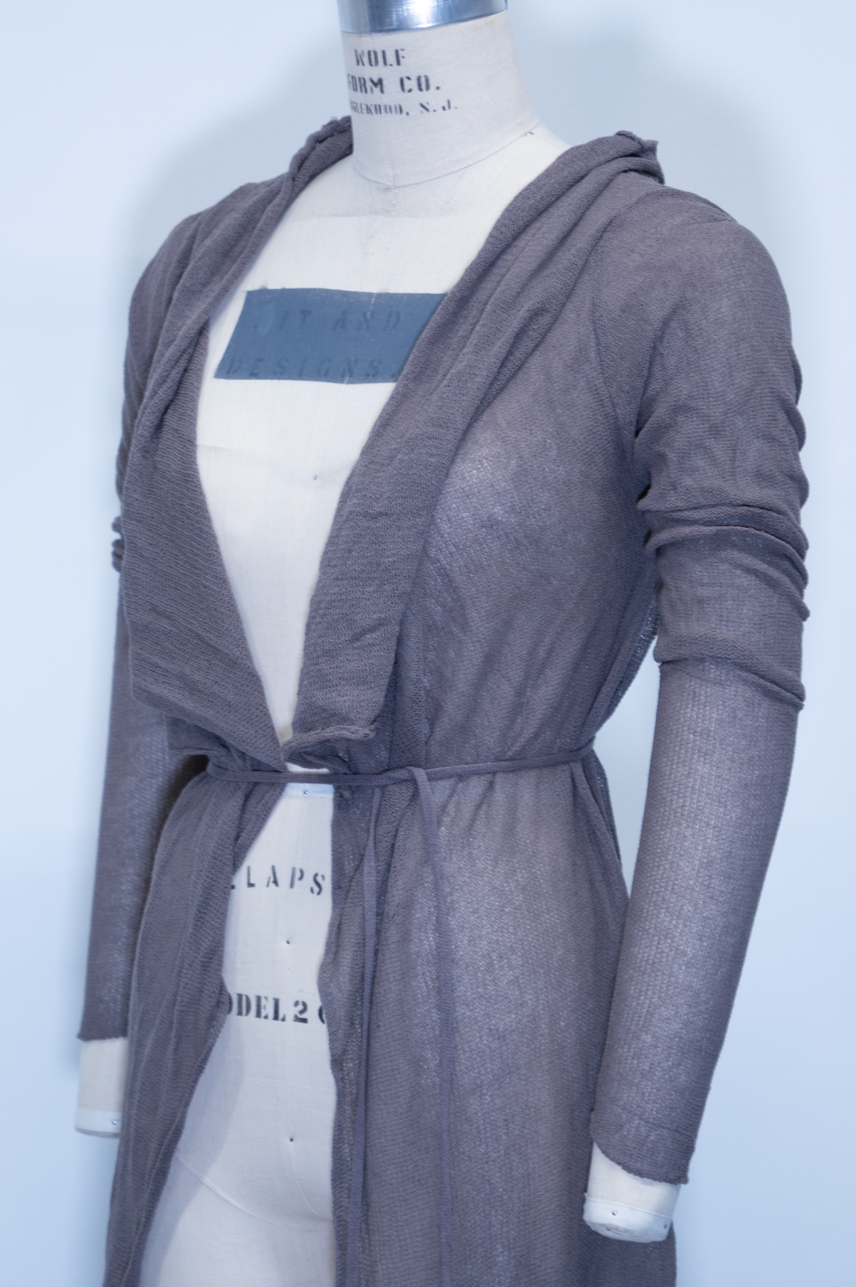 Sarah Pacini Long Sheer Knit Cardigan