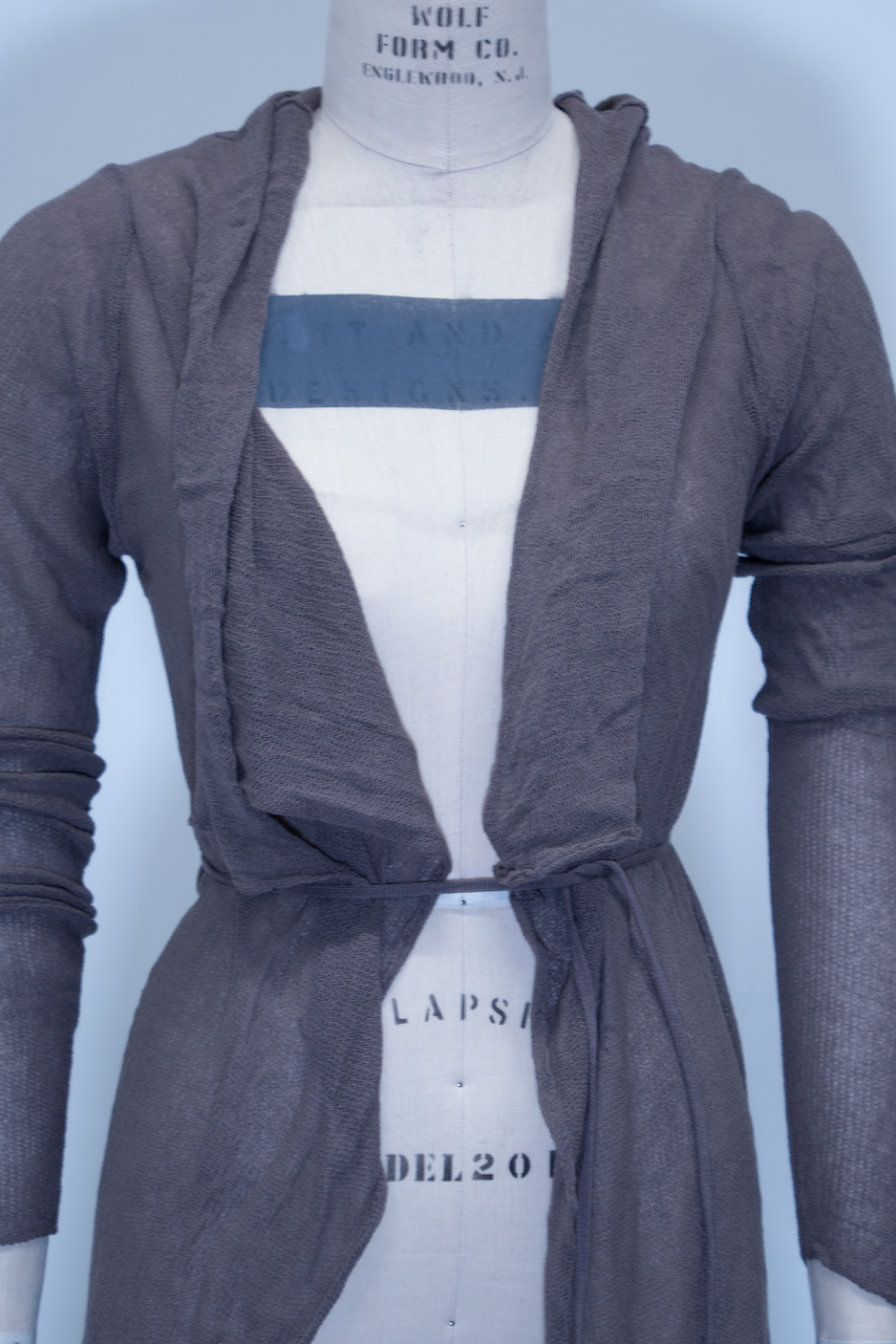 Sarah Pacini Long Sheer Knit Cardigan