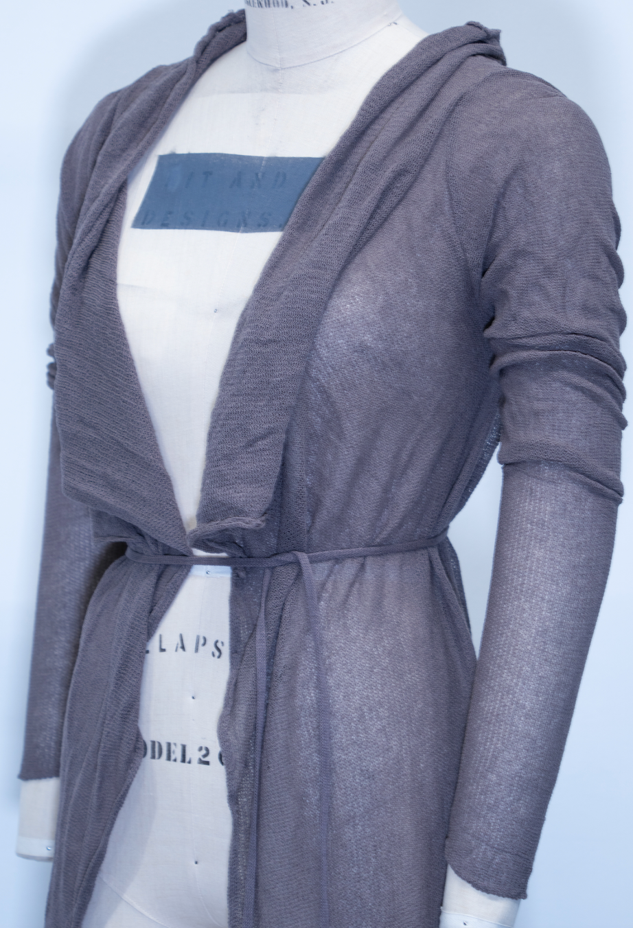 Sarah Pacini Long Sheer Knit Cardigan