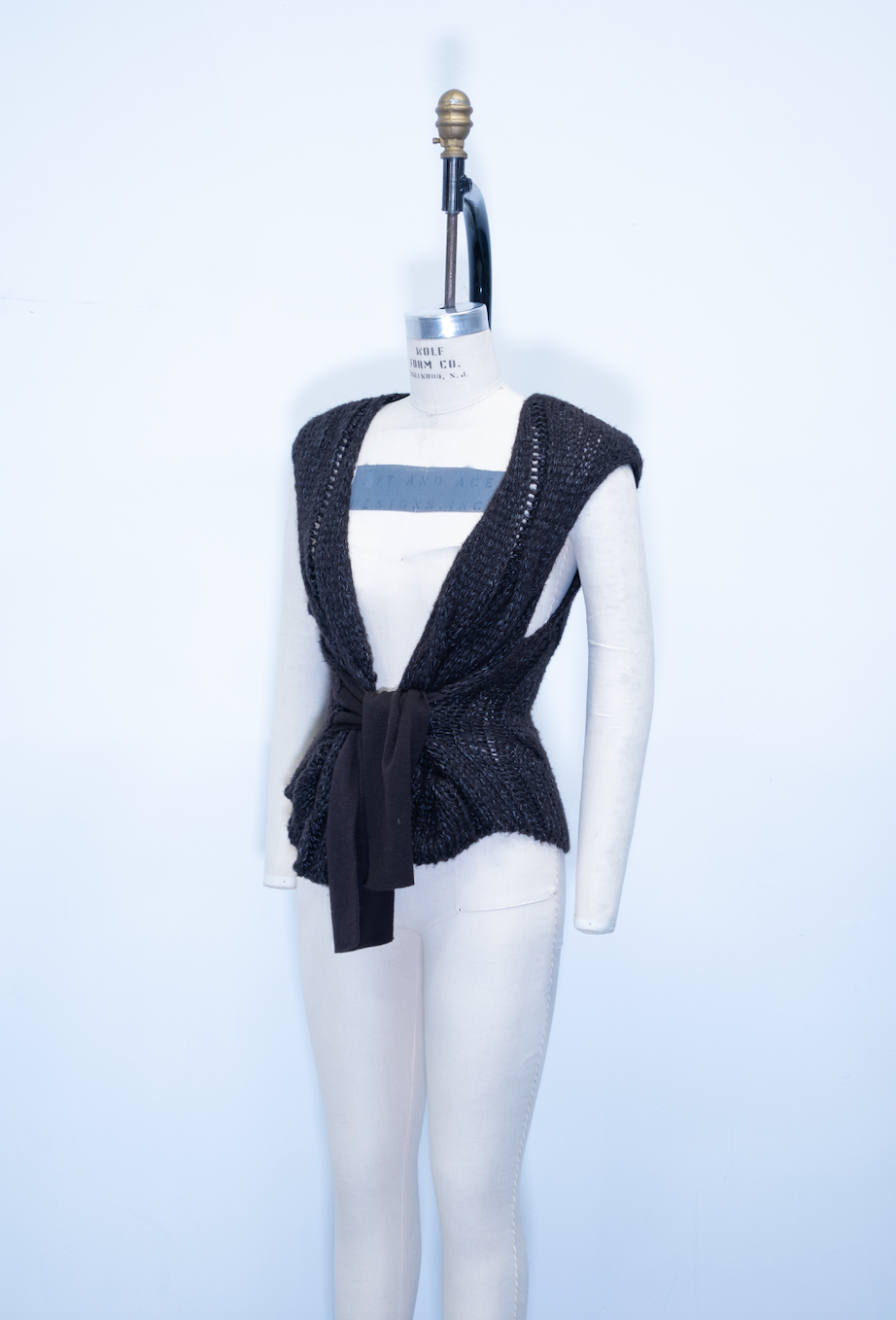 Sarah Pacini Tie Front Knit Top