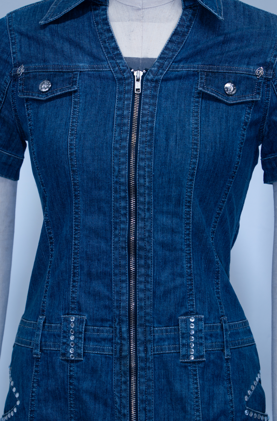 Blumarine Denim Mini Dress