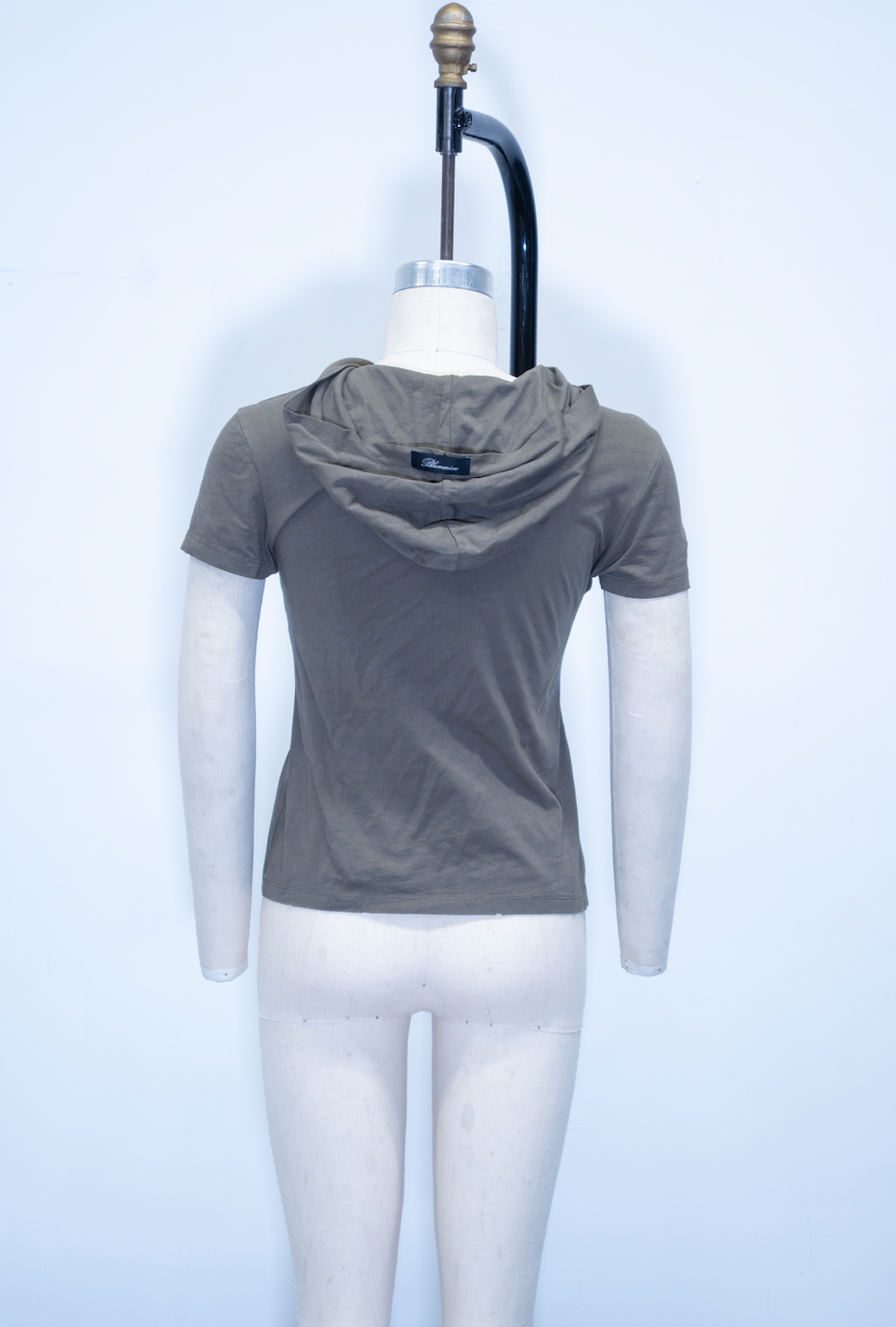 Blumarine Studded Logo Hooded Top